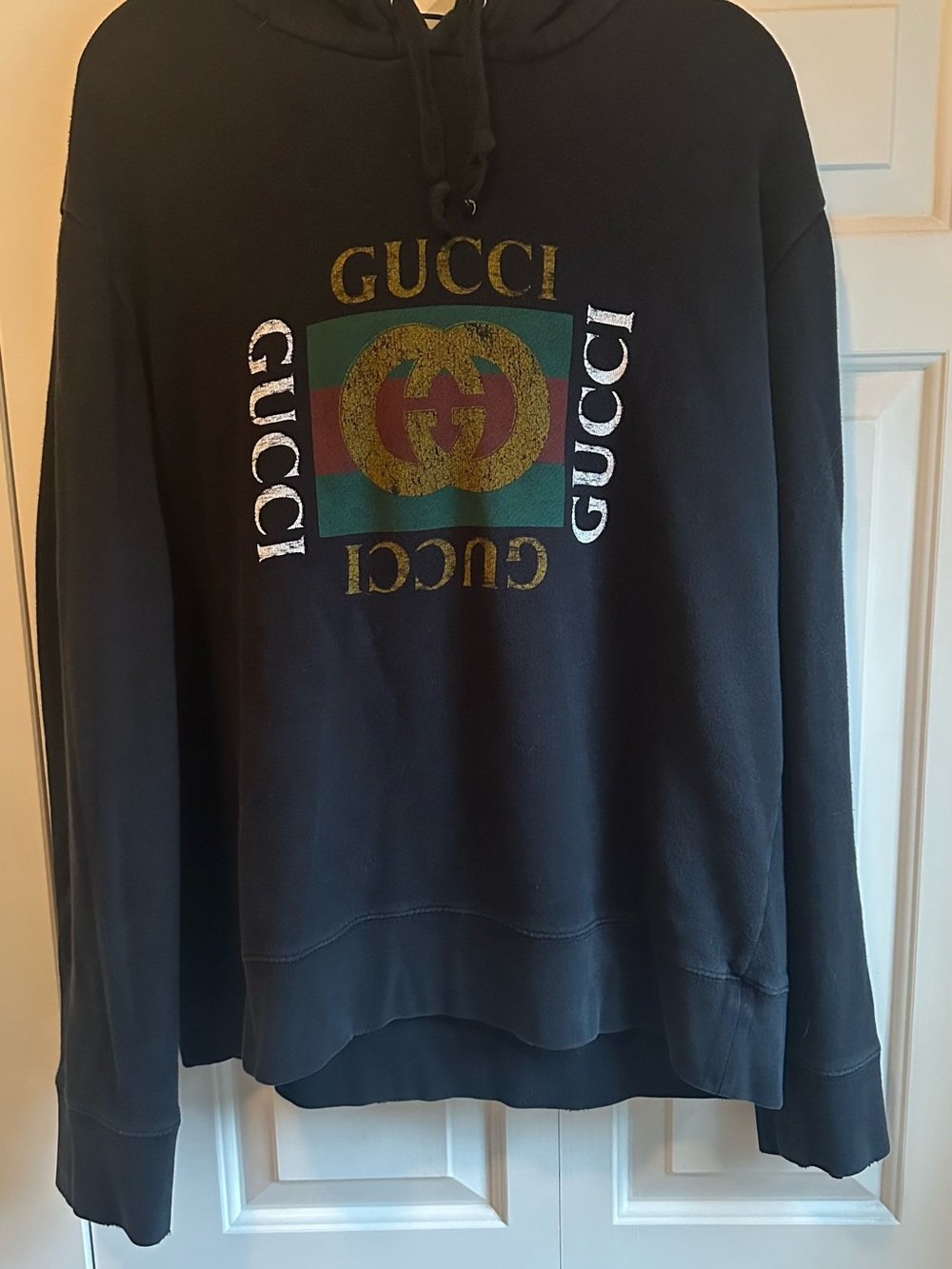 Men Gucci cotton hoodie